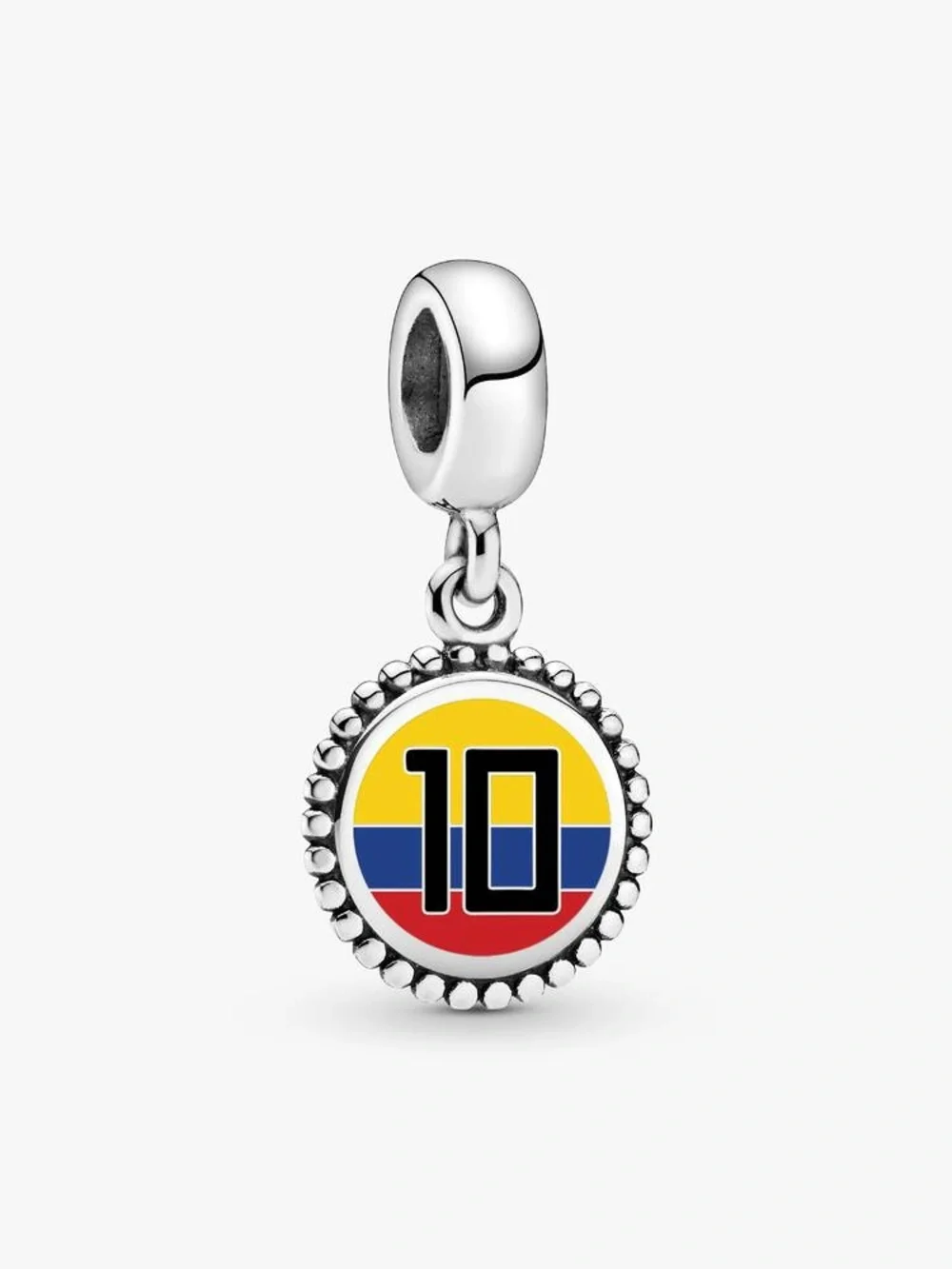 Pandora Colombia #10 Soccer Charm